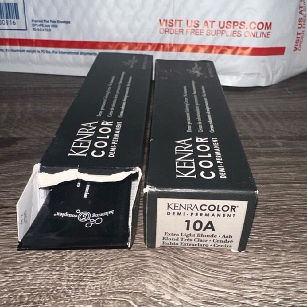 Kenra Color Demi-Permanent Coloring Creme 10A Extra Light Blonde Ash hair‎